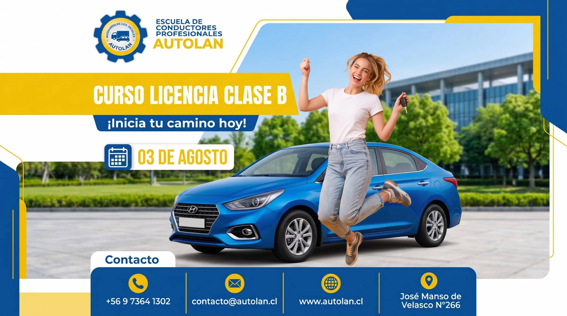 03 de Agosto / Curso Licencia Clase B
