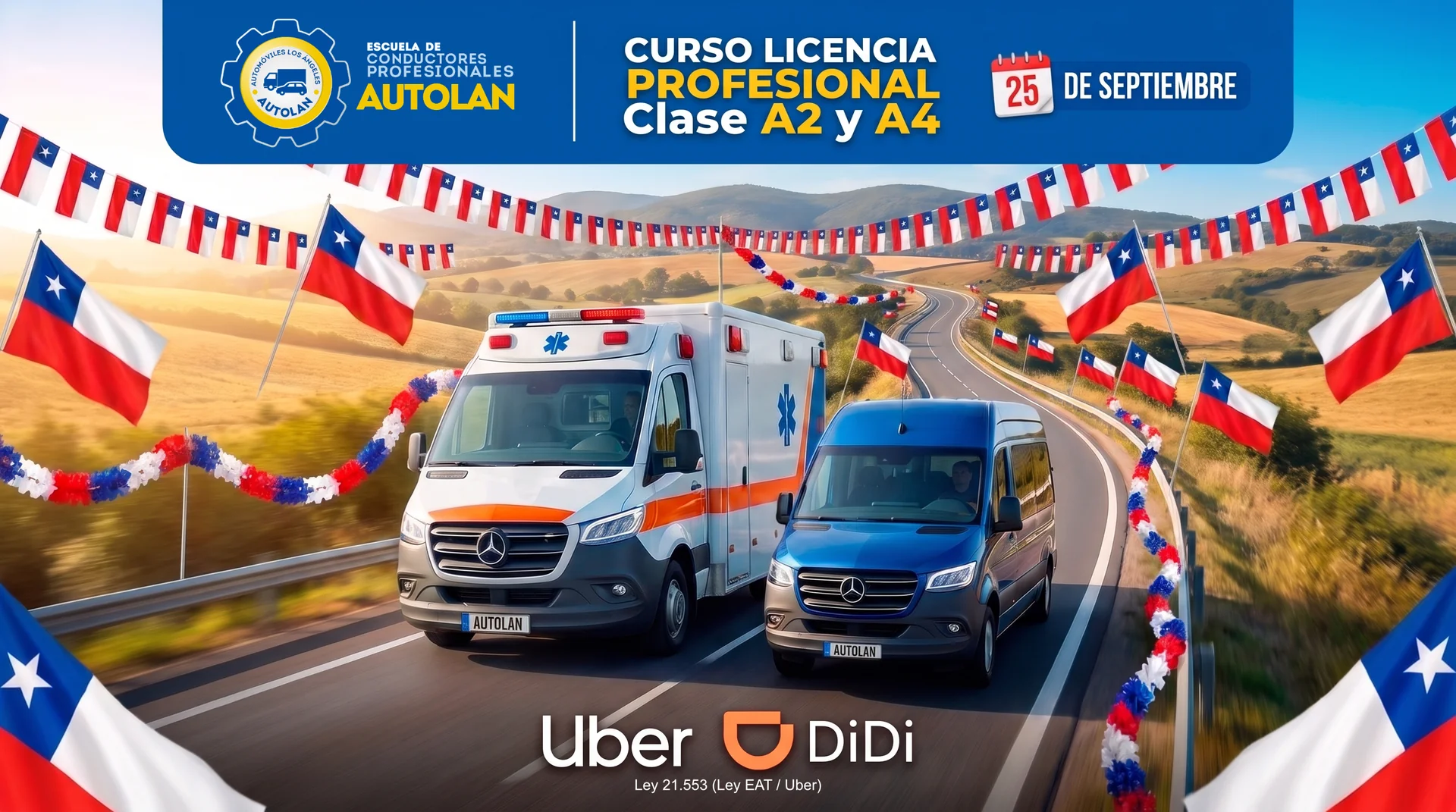 25 de Septiembre / Curso Licencias Profesionales Clase A2 y A4